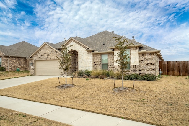 view of front of house featuring a garage