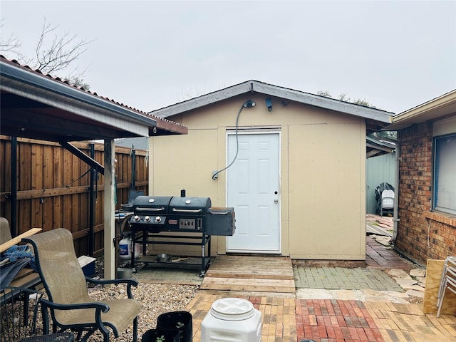 view of outbuilding