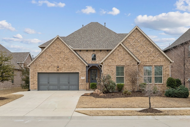 front of property featuring a garage