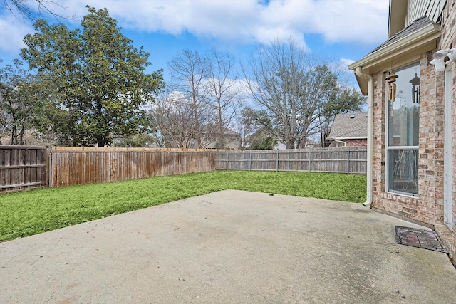 view of patio / terrace featuring a fenced backyard