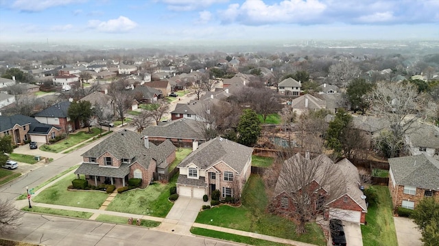 bird's eye view featuring a residential view