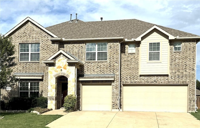 view of front of house featuring a garage