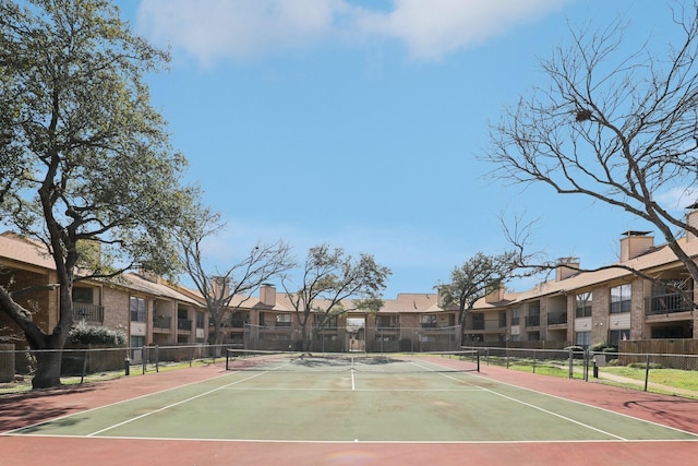 view of tennis court