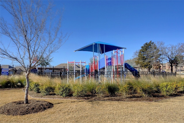 view of jungle gym