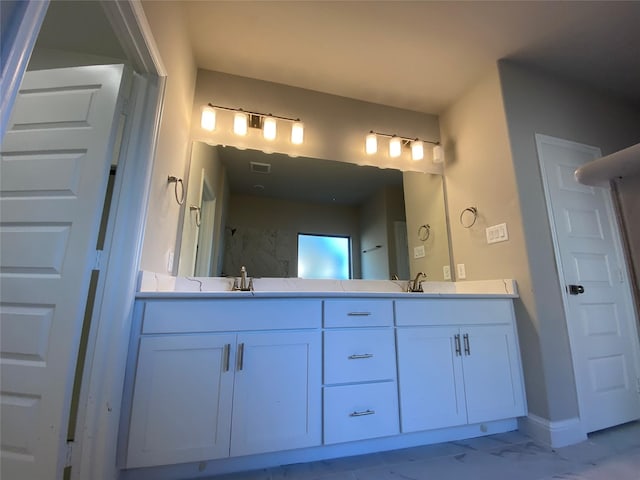 bathroom with vanity