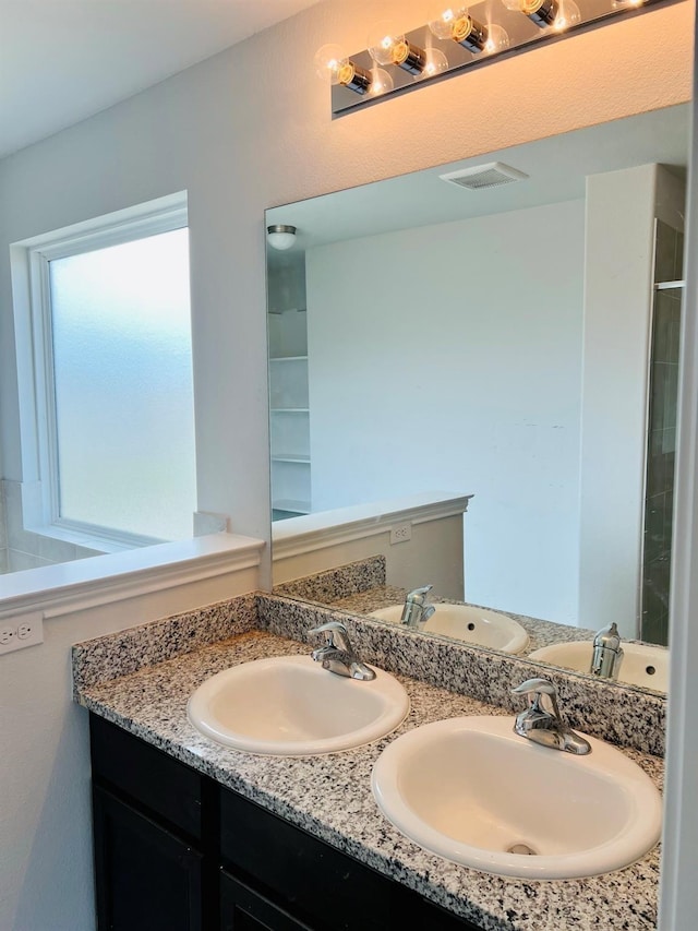 bathroom with vanity