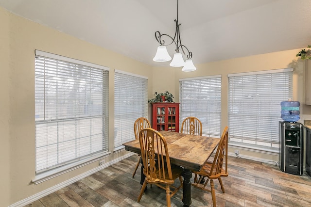 808 Majestic Oaks Ct, Mansfield, TX 76063 - dining area with wood finished floors and a chandelier