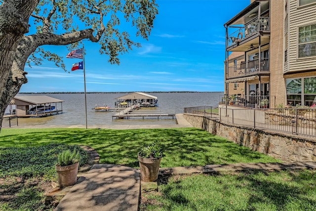 160 Peninsula Point Ter Unit A1, Mabank, TX 75156 - water view with a dock