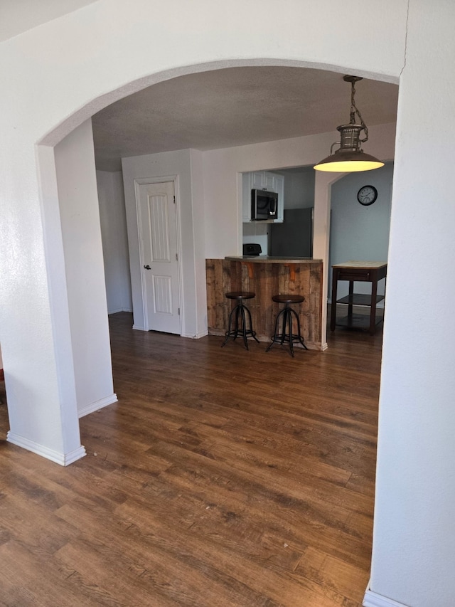 interior space featuring dark hardwood / wood-style floors