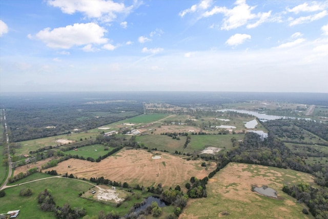 drone / aerial view featuring a rural view