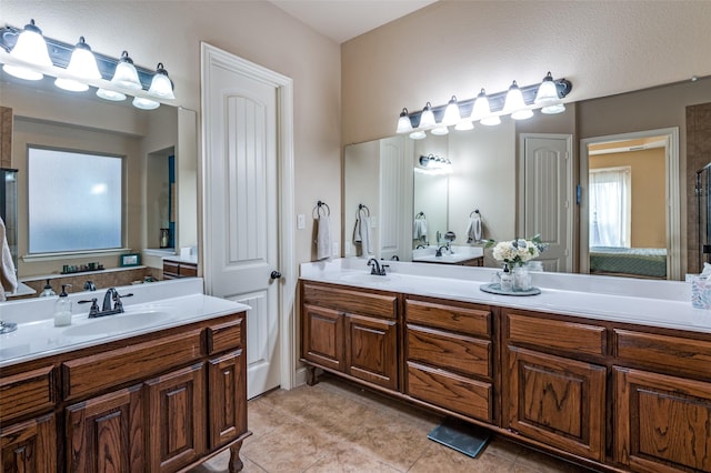 401 Devonshire Dr, Prosper, TX 75078 - bathroom featuring vanity and tile patterned flooring
