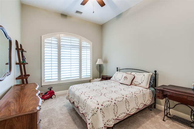 401 Devonshire Dr, Prosper, TX 75078 - carpeted bedroom with baseboards and ceiling fan
