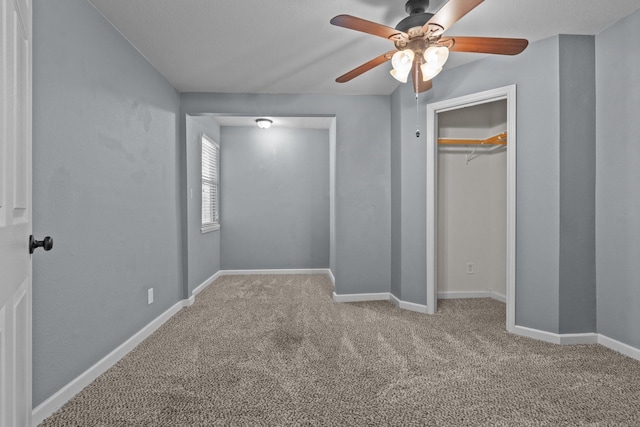 119 Wheeler St, Weatherford, TX 76086 - unfurnished bedroom featuring carpet, baseboards, and a ceiling fan