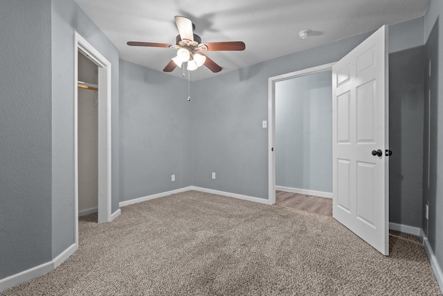 119 Wheeler St, Weatherford, TX 76086 - unfurnished bedroom with baseboards, a ceiling fan, and carpet flooring