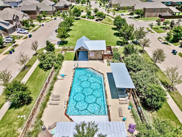 birds eye view of property