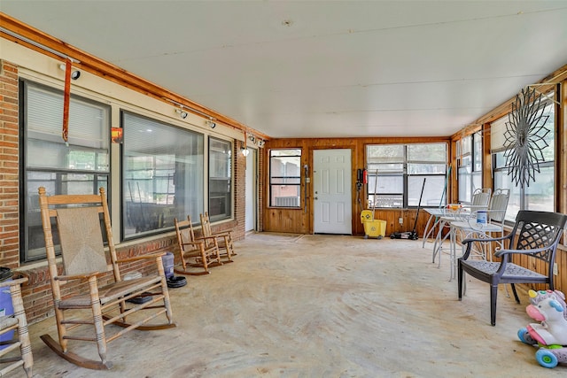 view of sunroom