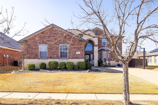 view of property with a front yard