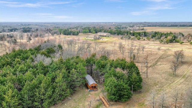 drone / aerial view featuring a rural view