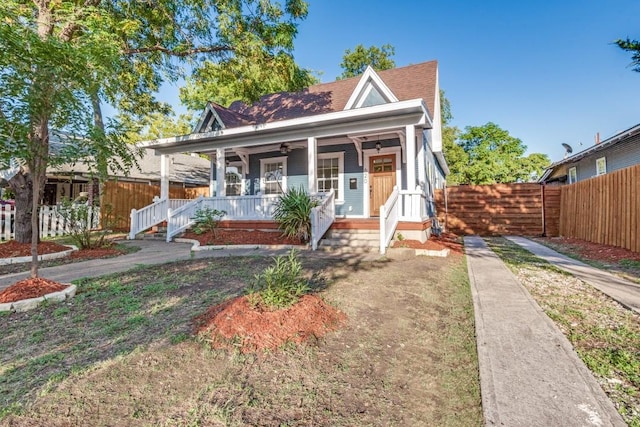 bungalow-style home with a porch