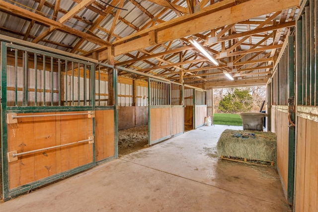 view of horse barn