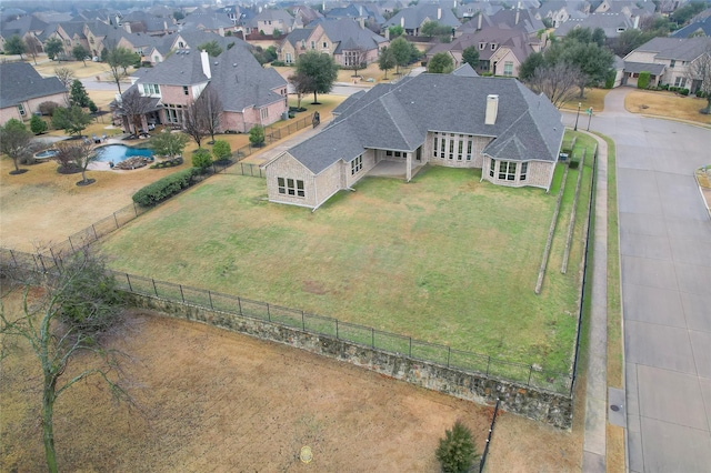 drone / aerial view featuring a residential view