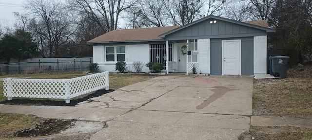 view of ranch-style house