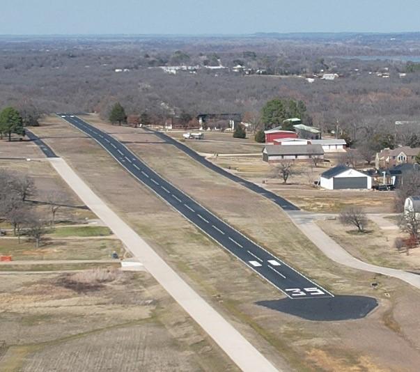 70 Hidden Valley Airpark, Shady Shores, TX 76208 - drone / aerial view
