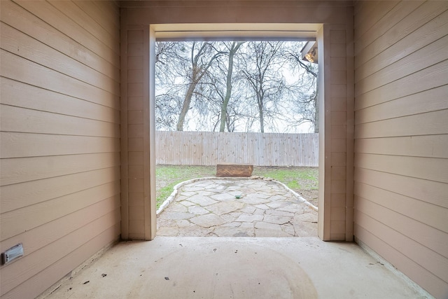 view of doorway to outside