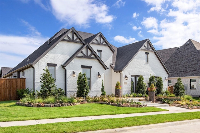 view of front of house with a front yard