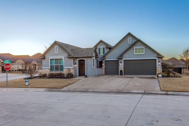 craftsman-style house featuring a garage