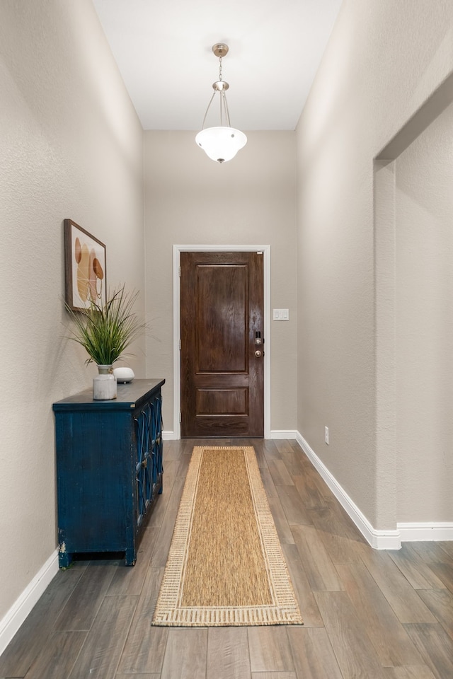 entrance foyer featuring light hardwood / wood-style floors