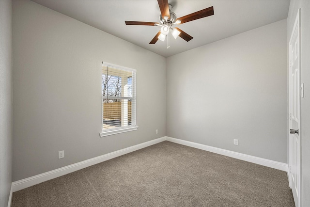 3307 Langford St, Greenville, TX 75401 - carpeted empty room with baseboards and ceiling fan