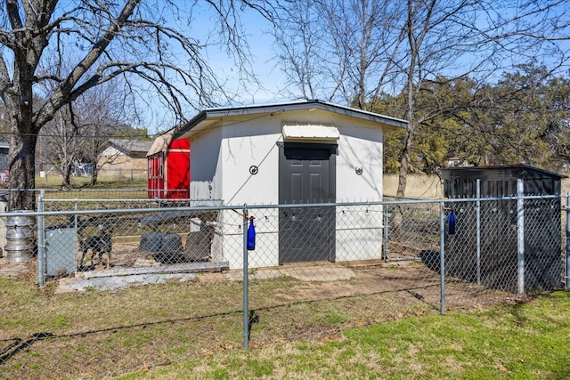 view of outdoor structure