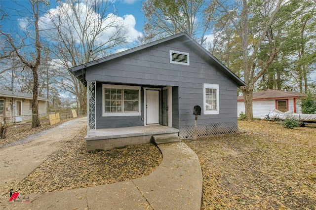 bungalow with a porch