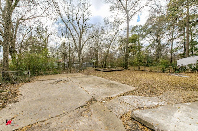 view of yard with a patio