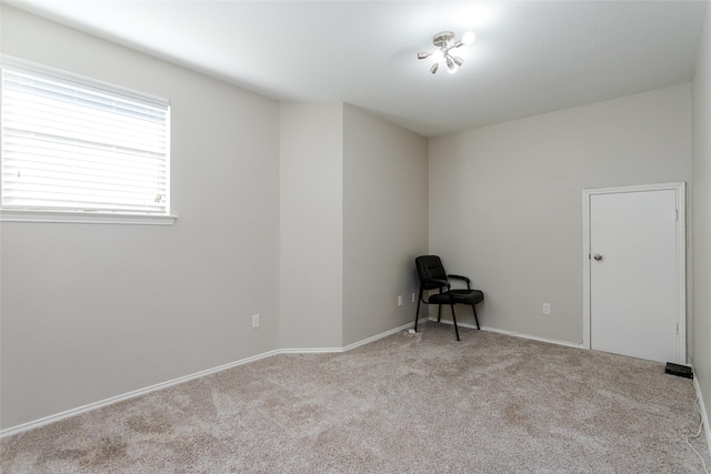 empty room with light carpet