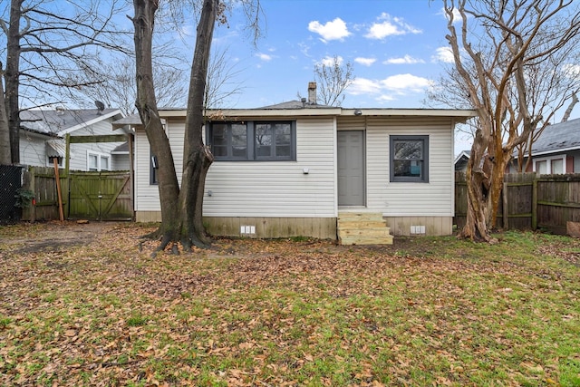 view of rear view of property