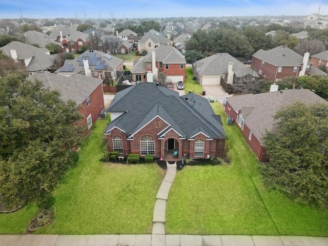 bird's eye view featuring a residential view