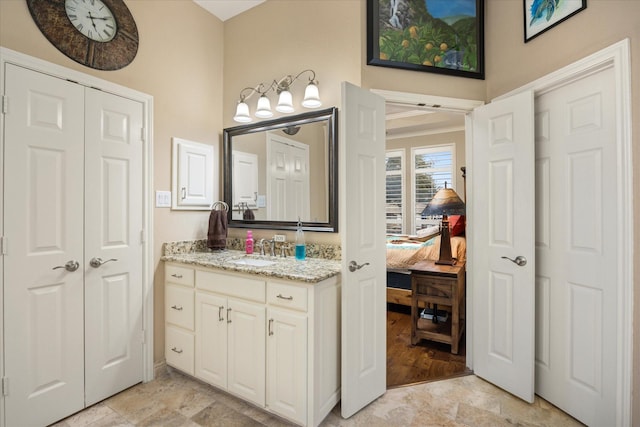 bathroom featuring vanity