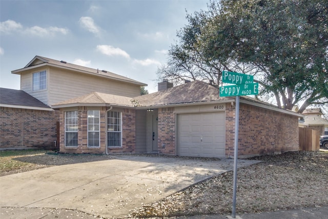 front of property featuring a garage