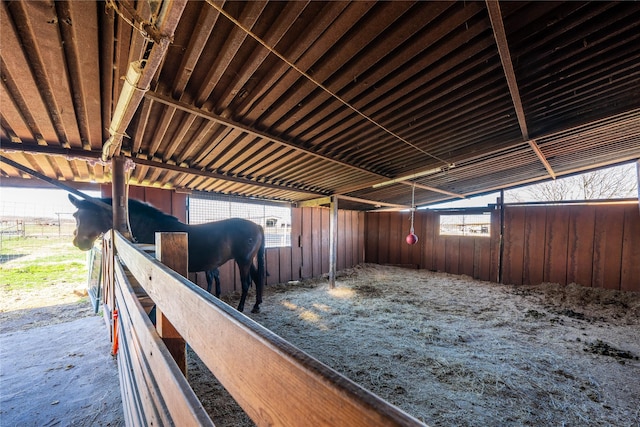 view of stable