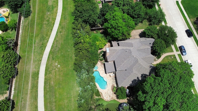 720 Amistad Dr, Prosper, TX 75078 - aerial view of a pool area