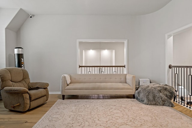 living room featuring wood-type flooring