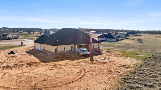 exterior space featuring a rural view