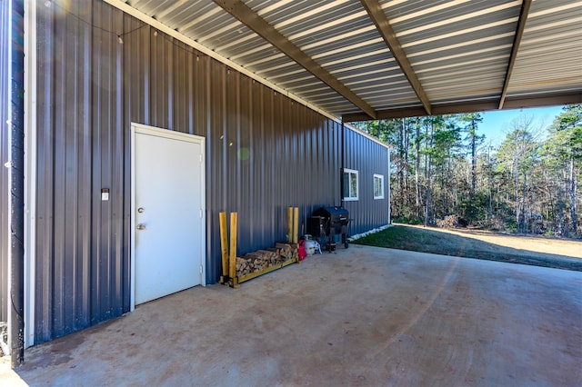 exterior space featuring grilling area