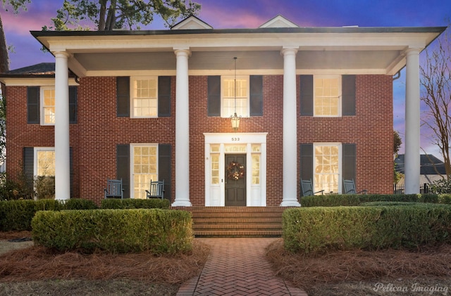 view of neoclassical / greek revival house