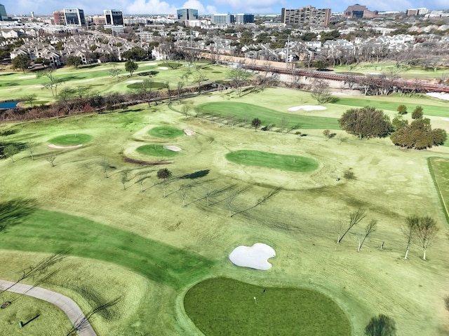 view of home's community with a view of city and view of golf course