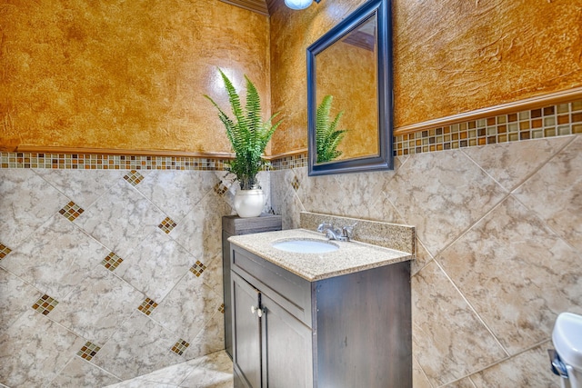 bathroom featuring a bidet and vanity