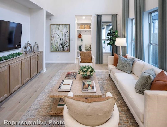 1250 Falls Rush Way, Royse City, TX 75189 - living room with light hardwood / wood-style flooring
