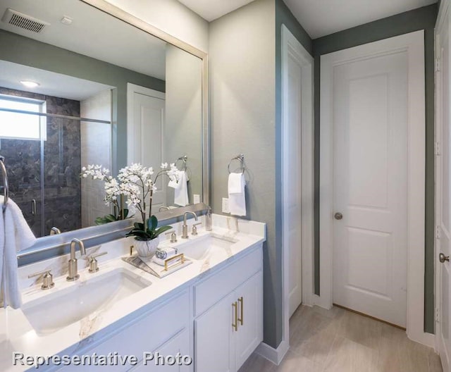 1250 Falls Rush Way, Royse City, TX 75189 - bathroom featuring vanity and walk in shower